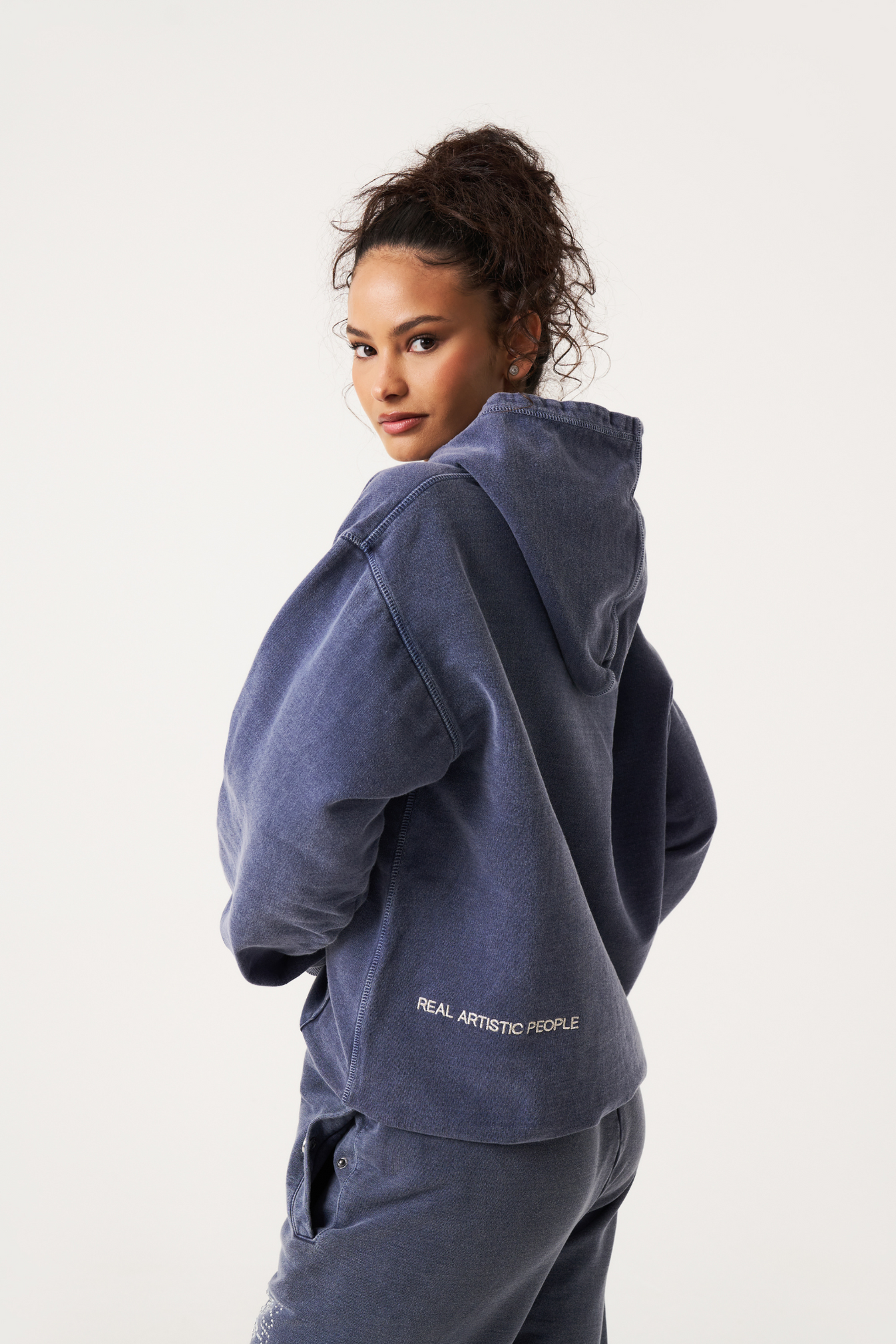 Zulvio | Hoodie Strass Blu