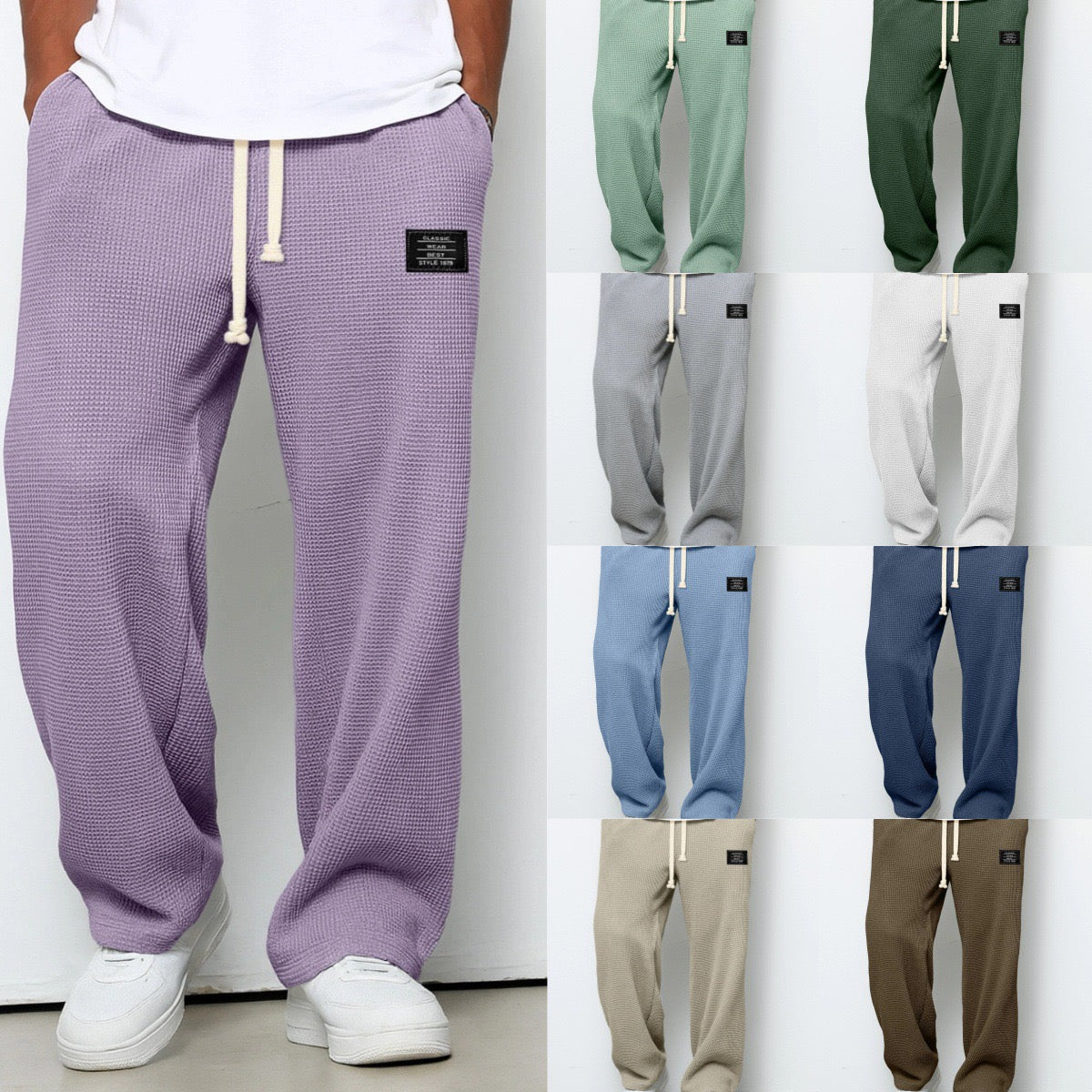 Gavort | Pantaloni Larghi Waffle