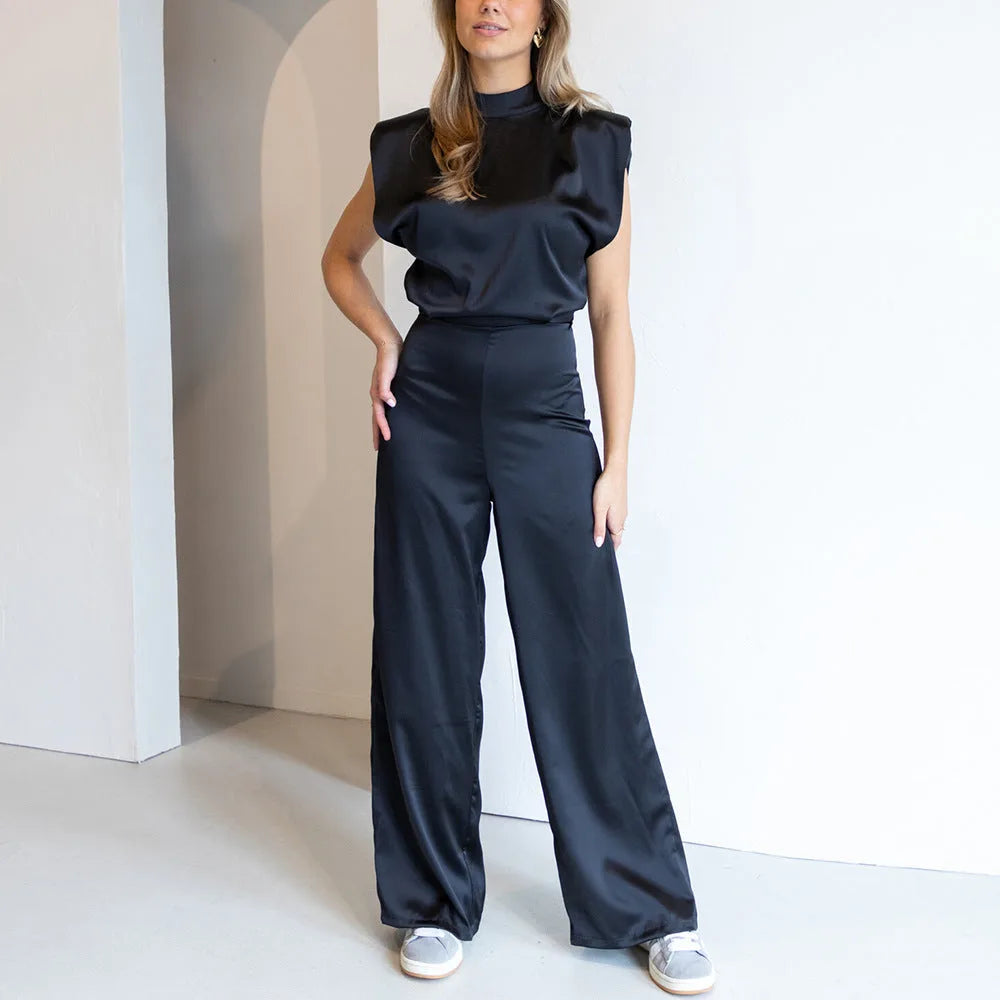 Sivone | Jumpsuit Satinato Elegante