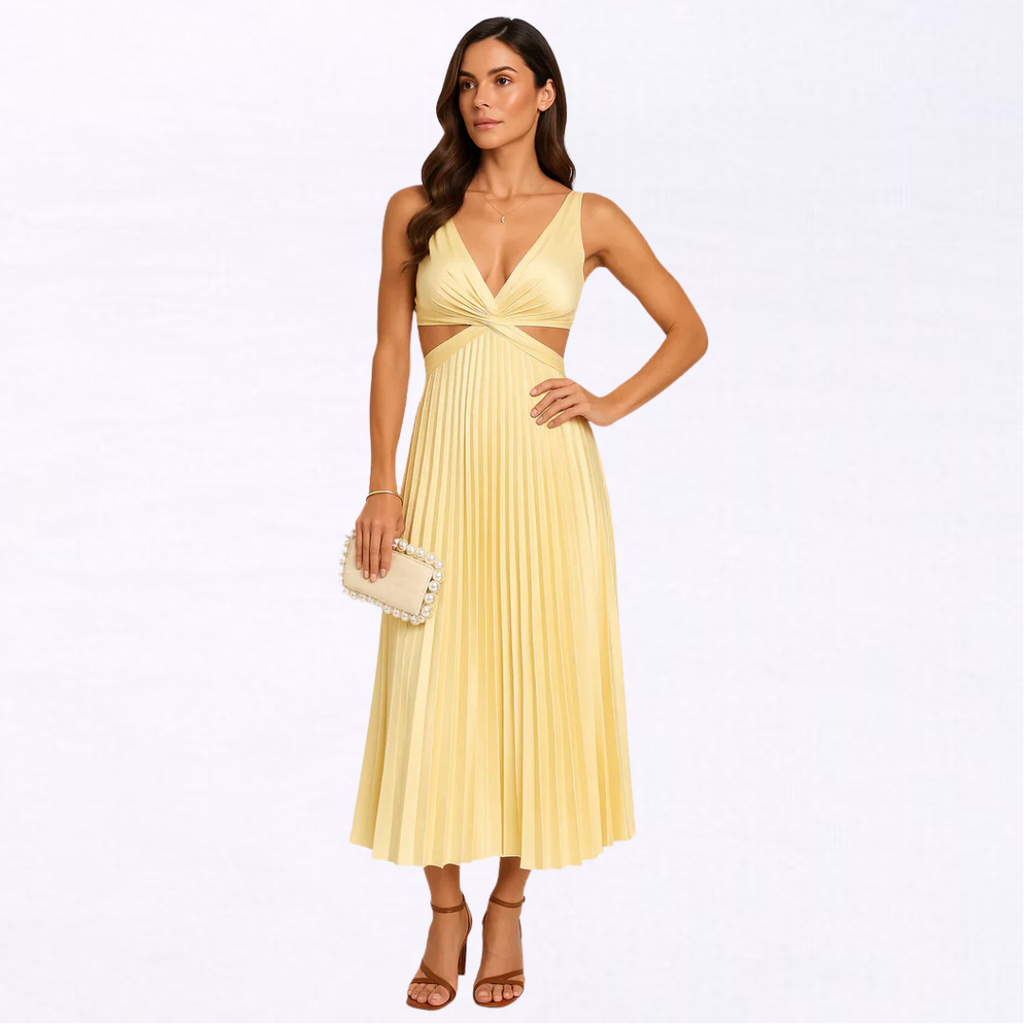 Lisana | Vestito Maxi Plissettato