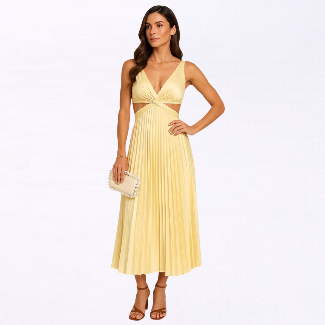 Lisana | Vestito Maxi Plissettato