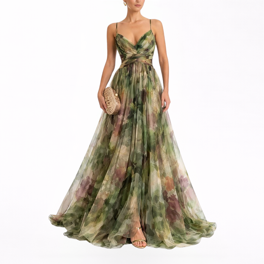 Lisora | Maxi-abito Chiffon Floreale