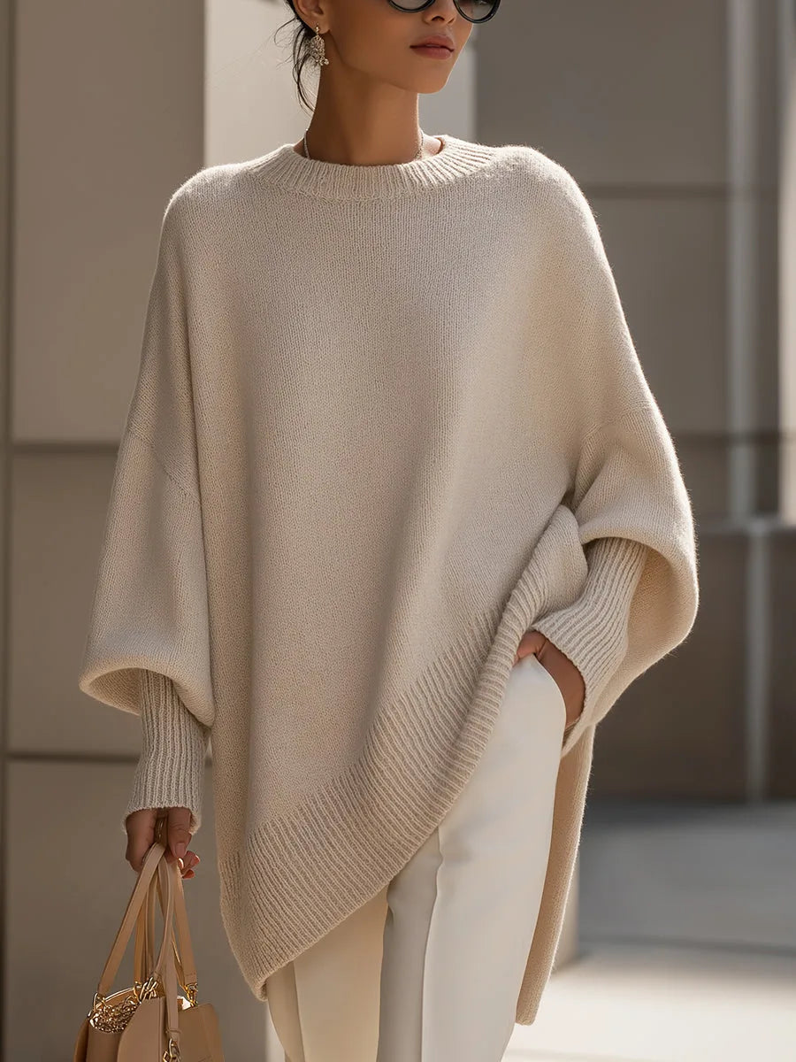 Lirena | Maglione Merino Asimmetrico
