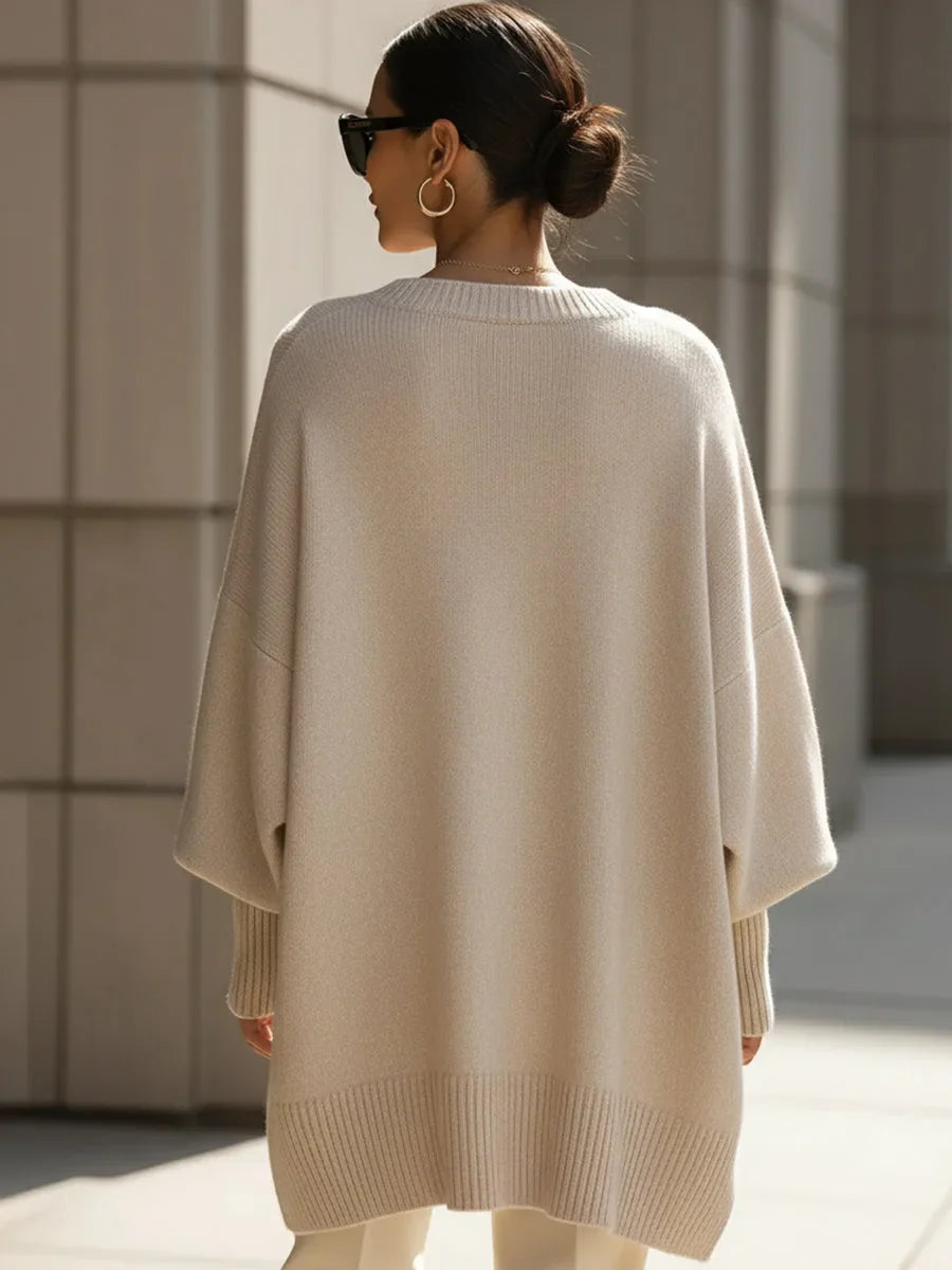 Lirena | Maglione Merino Asimmetrico