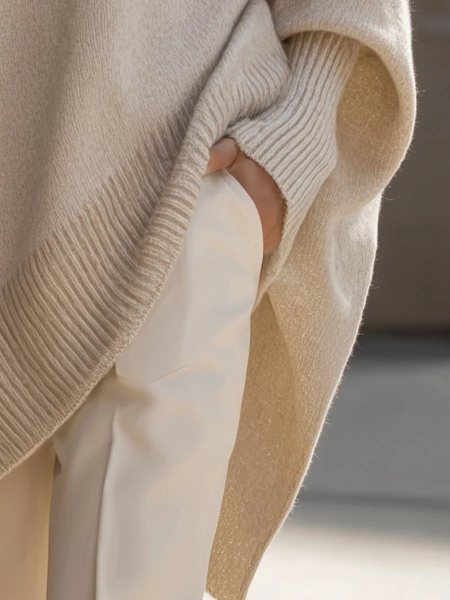 Lirena | Maglione Merino Asimmetrico