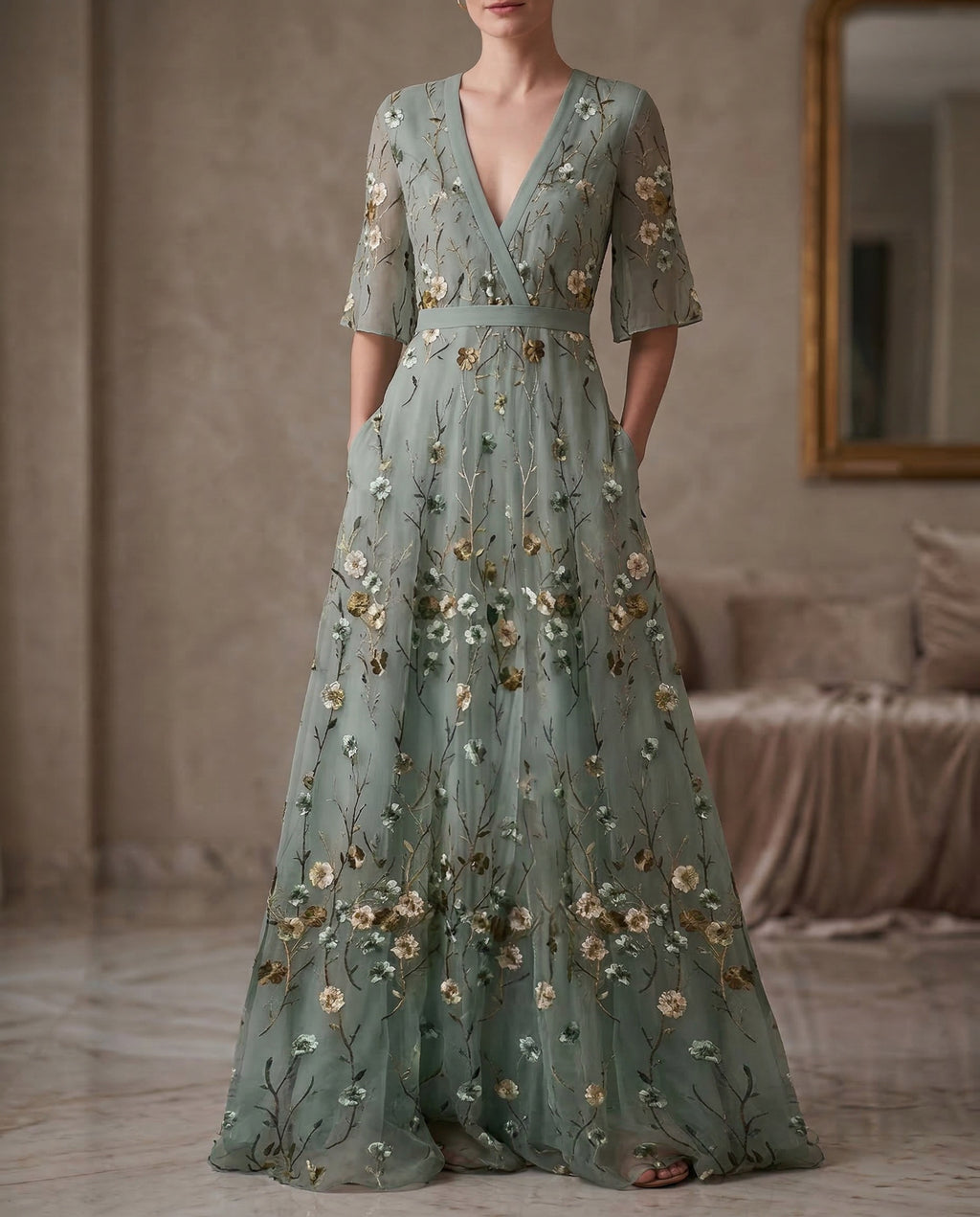 Amara | Abito Floreale Elegante