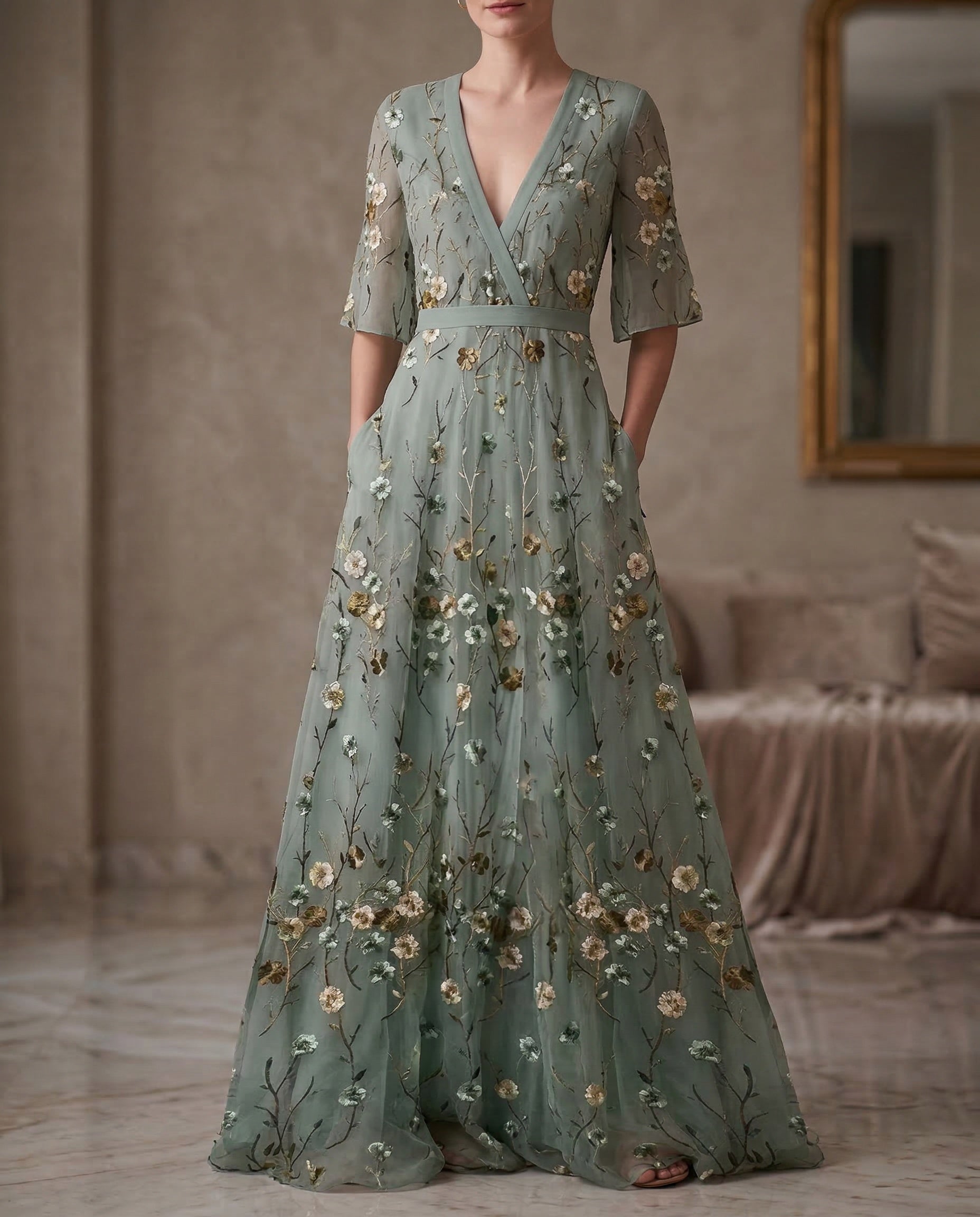 Amara | Abito Floreale Elegante