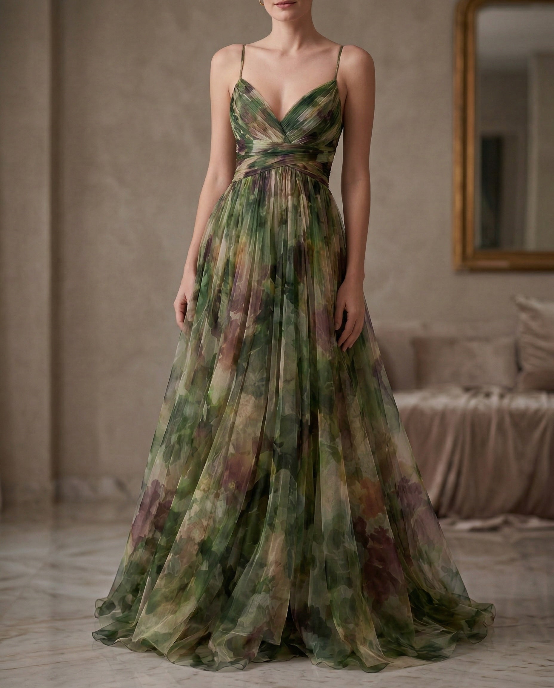 Lisora | Maxi-abito Chiffon Floreale