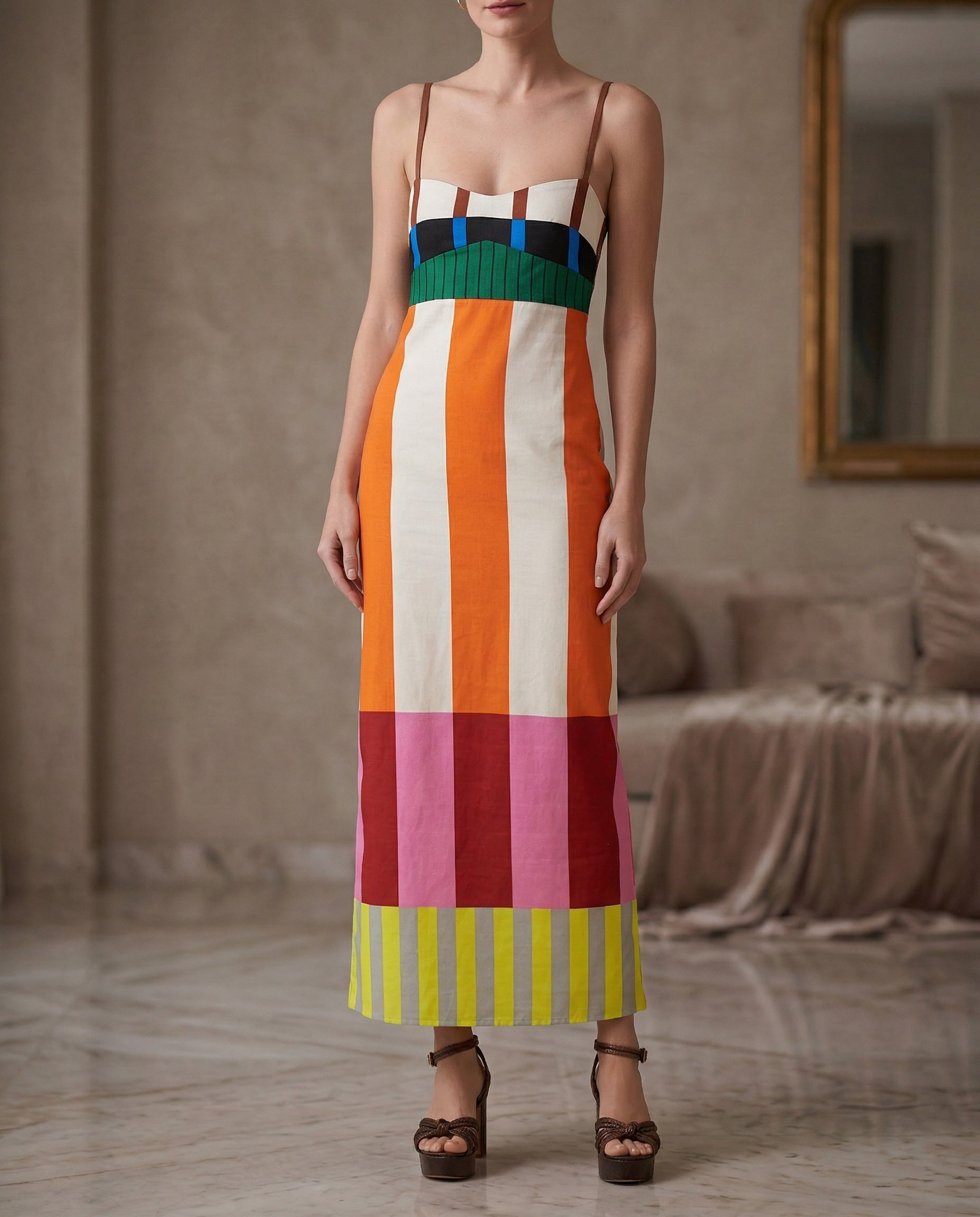 Varelo | Abito Geometrico Vibrante