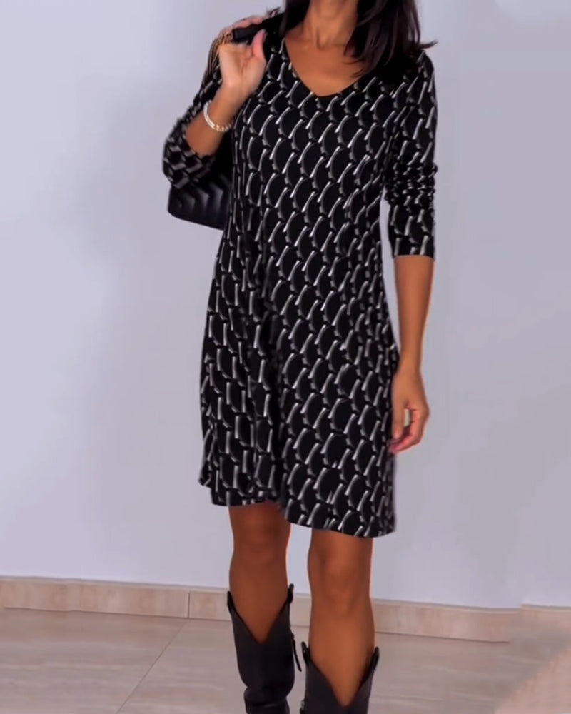 Gliera | Abito Geometrico Casual