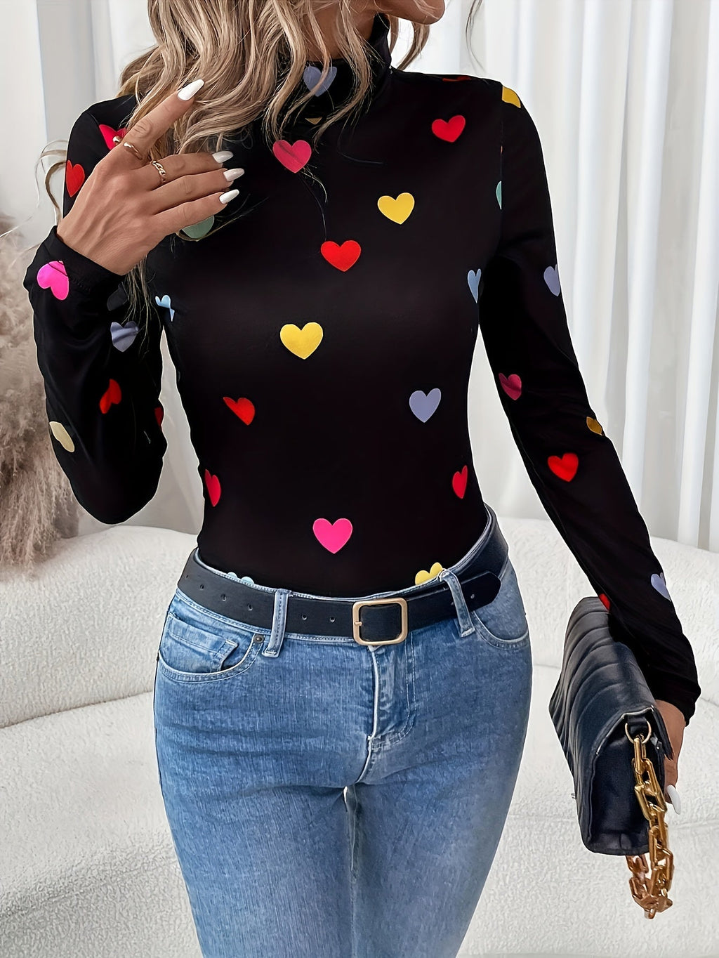 Miara | T-shirt Cuori Elegante