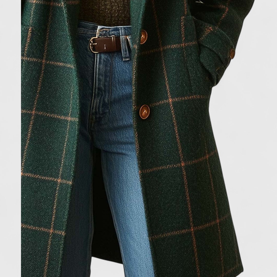 Joanie | Cappotto Elegante Quadri