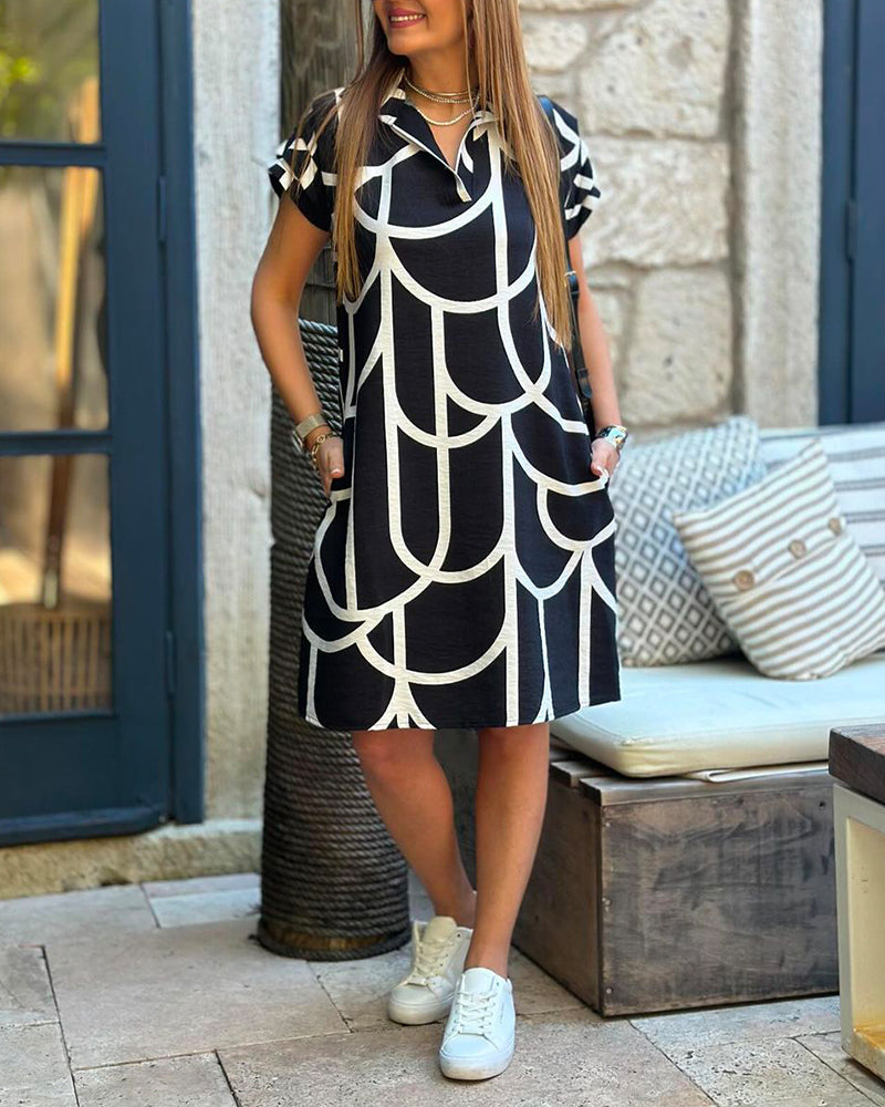 Virela | Abito Geometrico Casual