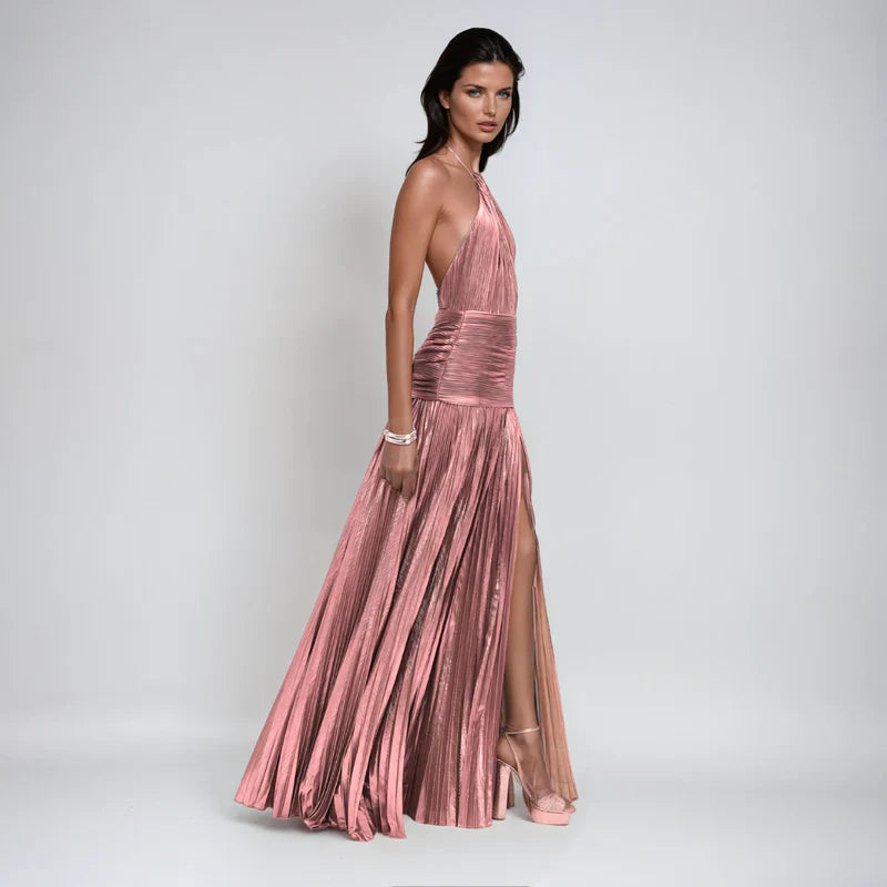 Amelix | Vestito Halter Peridoto Luminoso