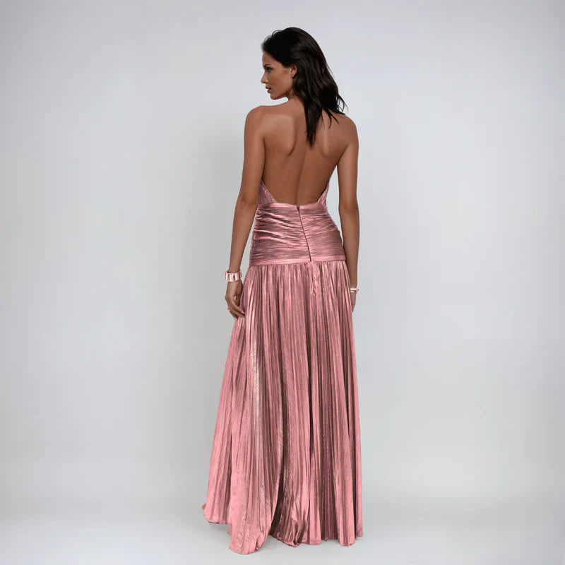 Amelix | Vestito Halter Peridoto Luminoso