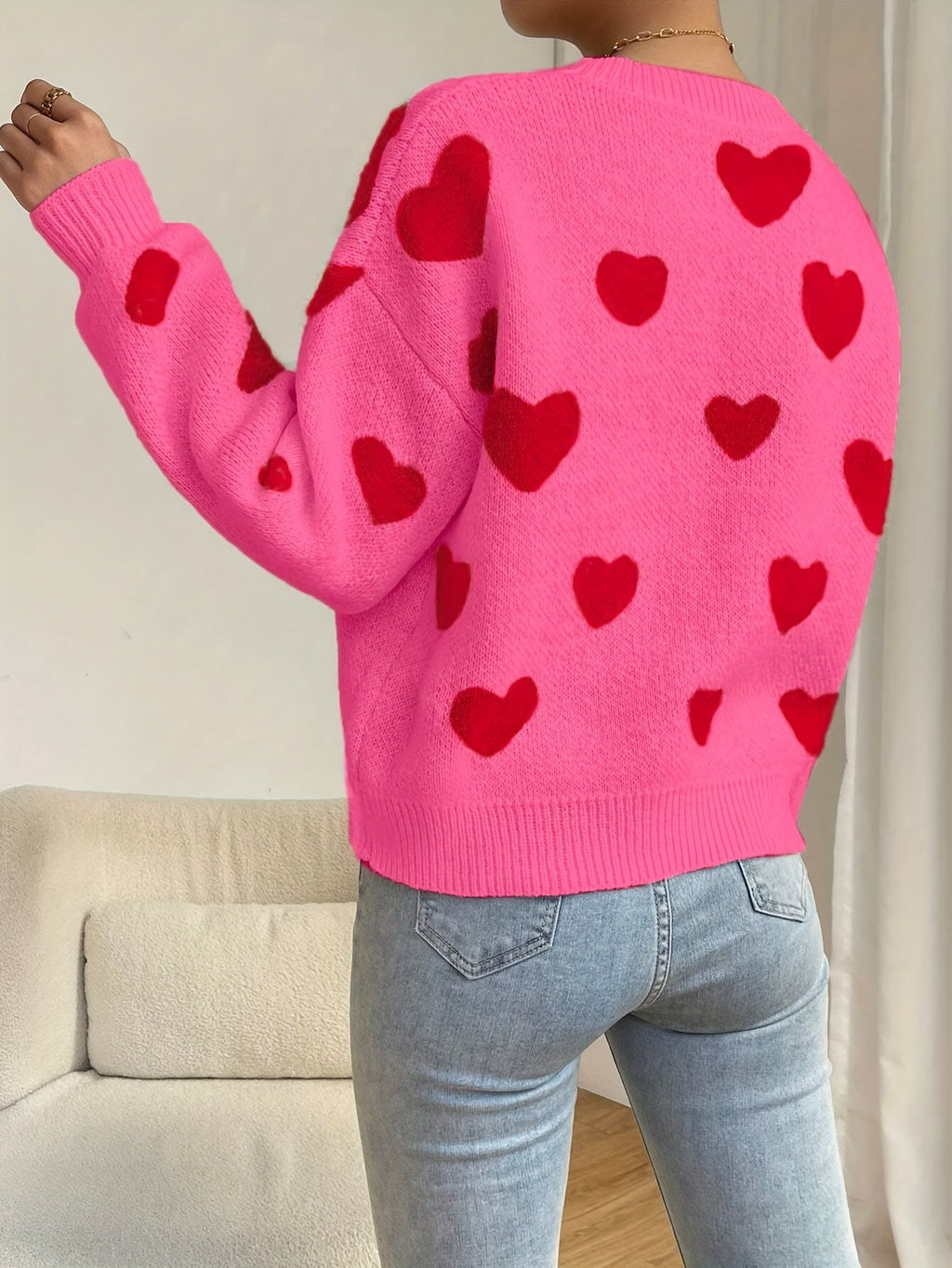 Saroe | Maglione Cuori Floreale