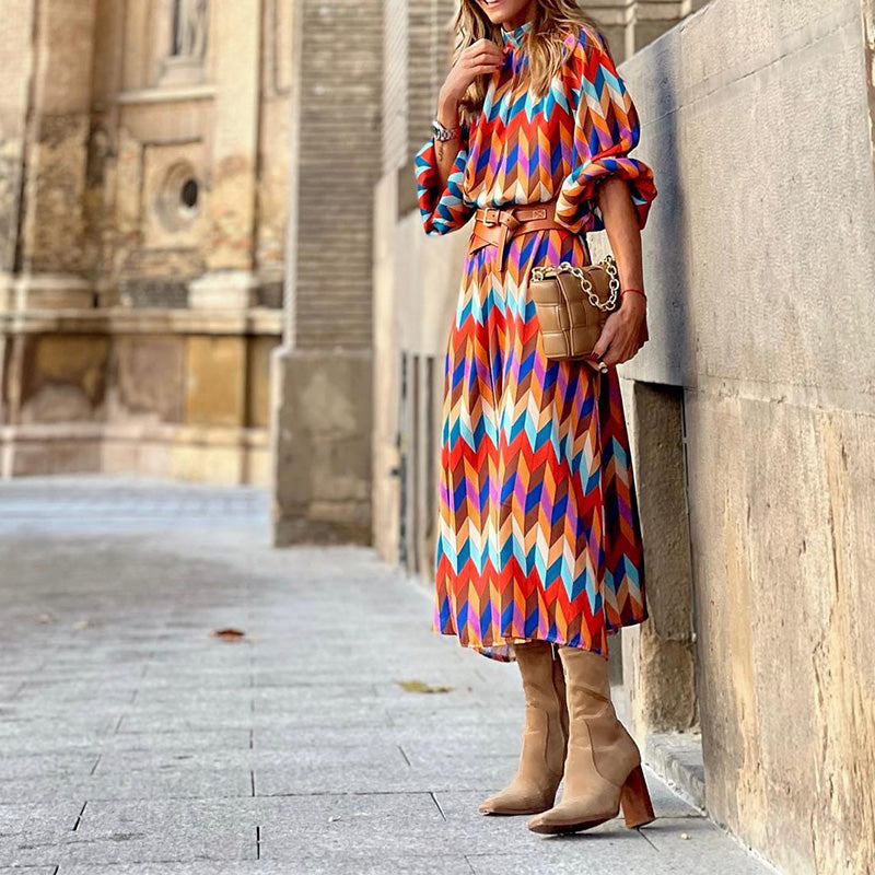 Calina | Abito Midi Stampa